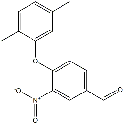 4-(2,5-dimethylphenoxy)-3-nitrobenzaldehyde 结构式