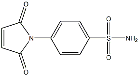 4-(2,5-dioxo-2,5-dihydro-1H-pyrrol-1-yl)benzene-1-sulfonamide 结构式