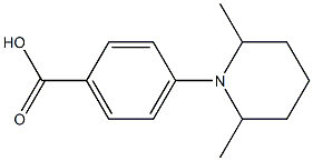 4-(2,6-dimethylpiperidin-1-yl)benzoic acid 结构式
