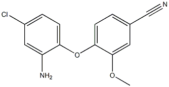 4-(2-amino-4-chlorophenoxy)-3-methoxybenzonitrile 结构式