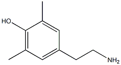 4-(2-aminoethyl)-2,6-dimethylphenol 结构式