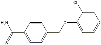 4-(2-chlorophenoxymethyl)benzene-1-carbothioamide 结构式
