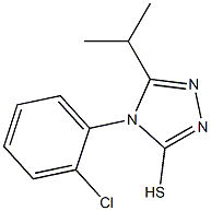 4-(2-chlorophenyl)-5-(propan-2-yl)-4H-1,2,4-triazole-3-thiol 结构式