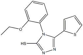 4-(2-ethoxyphenyl)-5-(thiophen-2-yl)-4H-1,2,4-triazole-3-thiol 结构式