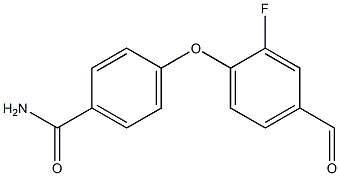 4-(2-fluoro-4-formylphenoxy)benzamide 结构式