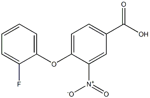 4-(2-fluorophenoxy)-3-nitrobenzoic acid 结构式