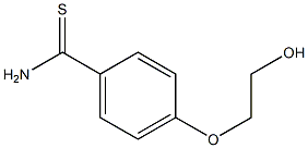 4-(2-hydroxyethoxy)benzene-1-carbothioamide 结构式