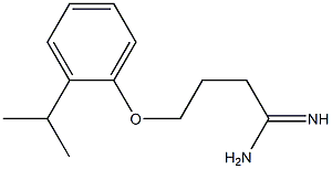 4-(2-isopropylphenoxy)butanimidamide 结构式