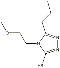 4-(2-methoxyethyl)-5-propyl-4H-1,2,4-triazole-3-thiol 结构式