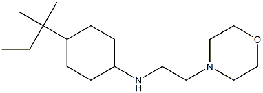 4-(2-methylbutan-2-yl)-N-[2-(morpholin-4-yl)ethyl]cyclohexan-1-amine 结构式