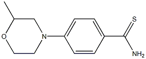 4-(2-methylmorpholin-4-yl)benzene-1-carbothioamide 结构式