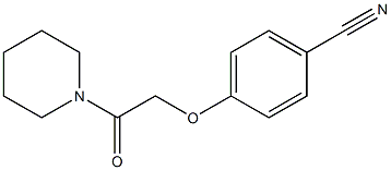 4-(2-oxo-2-piperidin-1-ylethoxy)benzonitrile 结构式