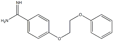 4-(2-phenoxyethoxy)benzene-1-carboximidamide 结构式