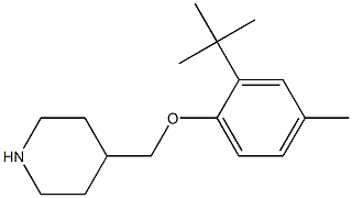 4-(2-tert-butyl-4-methylphenoxymethyl)piperidine 结构式