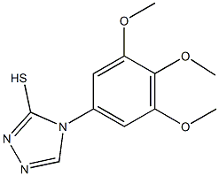 4-(3,4,5-trimethoxyphenyl)-4H-1,2,4-triazole-3-thiol 结构式