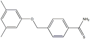 4-(3,5-dimethylphenoxymethyl)benzene-1-carbothioamide 结构式