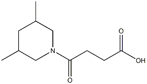 4-(3,5-dimethylpiperidin-1-yl)-4-oxobutanoic acid 结构式