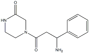 4-(3-amino-3-phenylpropanoyl)piperazin-2-one 结构式