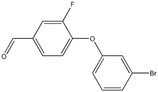 4-(3-bromophenoxy)-3-fluorobenzaldehyde 结构式