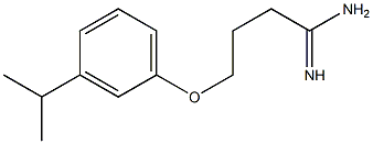 4-(3-isopropylphenoxy)butanimidamide 结构式