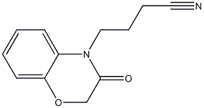 4-(3-oxo-2,3-dihydro-4H-1,4-benzoxazin-4-yl)butanenitrile 结构式