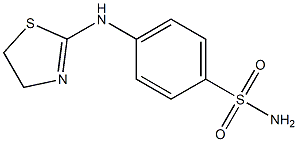 4-(4,5-dihydro-1,3-thiazol-2-ylamino)benzene-1-sulfonamide 结构式