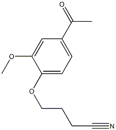 4-(4-acetyl-2-methoxyphenoxy)butanenitrile 结构式