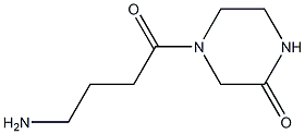 4-(4-aminobutanoyl)piperazin-2-one 结构式