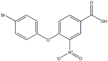 4-(4-bromophenoxy)-3-nitrobenzoic acid 结构式