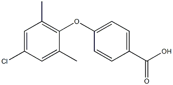 4-(4-chloro-2,6-dimethylphenoxy)benzoic acid 结构式