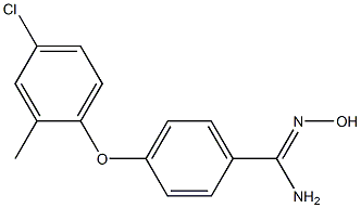 4-(4-chloro-2-methylphenoxy)-N'-hydroxybenzene-1-carboximidamide 结构式