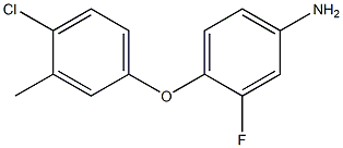 4-(4-chloro-3-methylphenoxy)-3-fluoroaniline 结构式