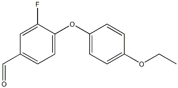 4-(4-ethoxyphenoxy)-3-fluorobenzaldehyde 结构式