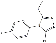 4-(4-fluorophenyl)-5-(propan-2-yl)-4H-1,2,4-triazole-3-thiol 结构式