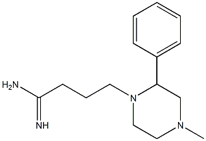 4-(4-methyl-2-phenylpiperazin-1-yl)butanimidamide 结构式