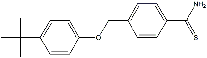 4-(4-tert-butylphenoxymethyl)benzene-1-carbothioamide 结构式