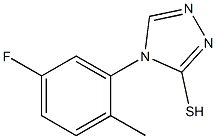 4-(5-fluoro-2-methylphenyl)-4H-1,2,4-triazole-3-thiol 结构式