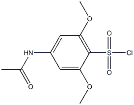 4-(acetylamino)-2,6-dimethoxybenzenesulfonyl chloride 结构式