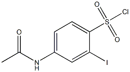 4-(acetylamino)-2-iodobenzenesulfonyl chloride 结构式