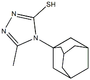 4-(adamantan-1-yl)-5-methyl-4H-1,2,4-triazole-3-thiol 结构式