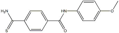 4-(aminocarbonothioyl)-N-(4-methoxyphenyl)benzamide 结构式