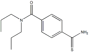 4-(aminocarbonothioyl)-N,N-dipropylbenzamide 结构式