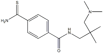 4-(aminocarbonothioyl)-N-[3-(dimethylamino)-2,2-dimethylpropyl]benzamide 结构式
