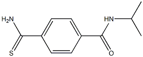 4-(aminocarbonothioyl)-N-isopropylbenzamide 结构式