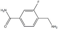 4-(aminomethyl)-3-fluorobenzamide 结构式