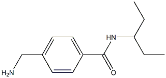 4-(aminomethyl)-N-(1-ethylpropyl)benzamide 结构式