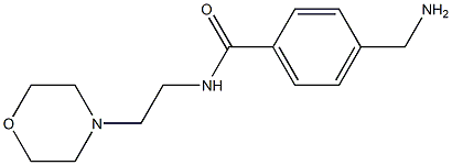 4-(aminomethyl)-N-(2-morpholin-4-ylethyl)benzamide 结构式