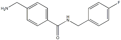 4-(aminomethyl)-N-(4-fluorobenzyl)benzamide 结构式