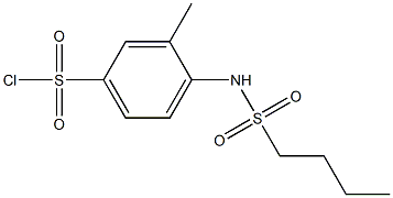 4-(butane-1-sulfonamido)-3-methylbenzene-1-sulfonyl chloride 结构式