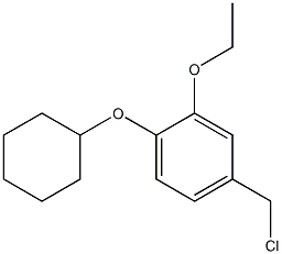 4-(chloromethyl)-1-(cyclohexyloxy)-2-ethoxybenzene 结构式